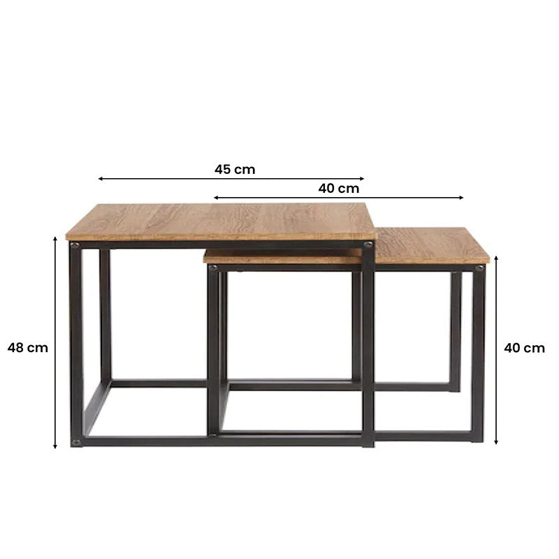 Square Nesting Table Set of 2