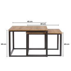 Square Nesting Table Set of 2
