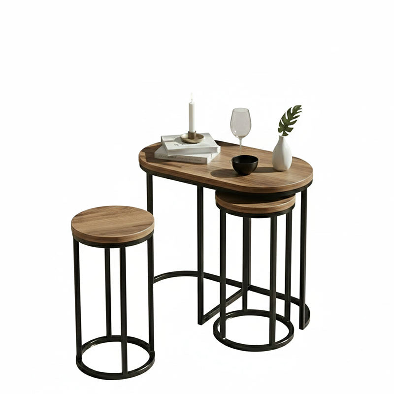 Round Nesting Table Set of 3