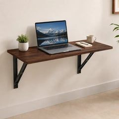 Wizz Live Edge Solid Wood Wall Mounted Foldable Office / Study Desk