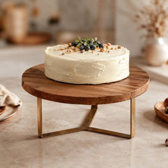 Cake Stand With Golden Leg