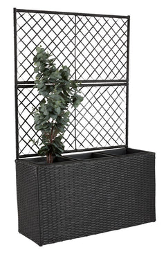 Raulf Outdoor Wicker Planters For Garden, Balcony