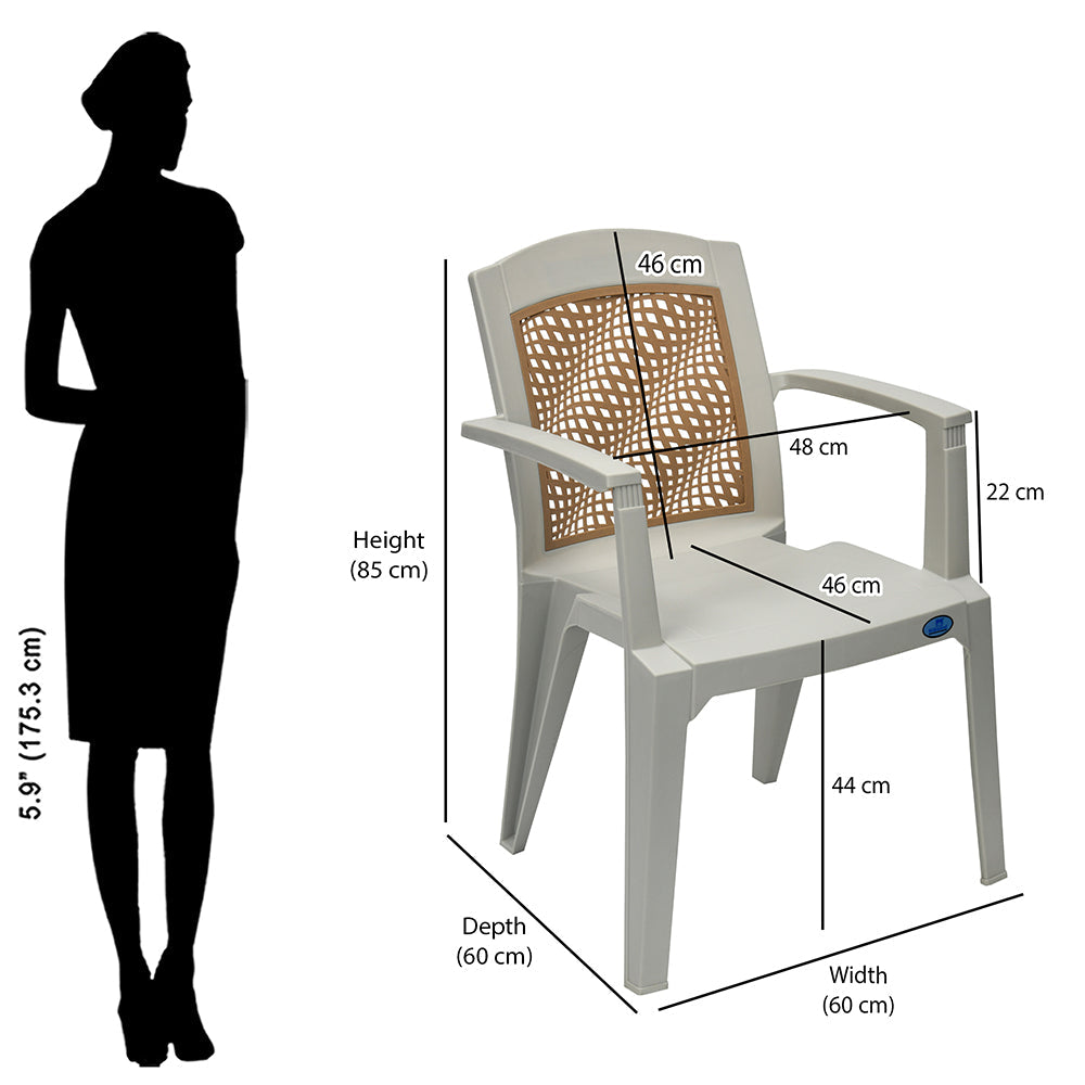 Nilkamal Illusion Plastic Arm Chair