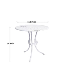 Rino Cast Aluminium Garden Patio Seating 2 Chair and 1 Table Set