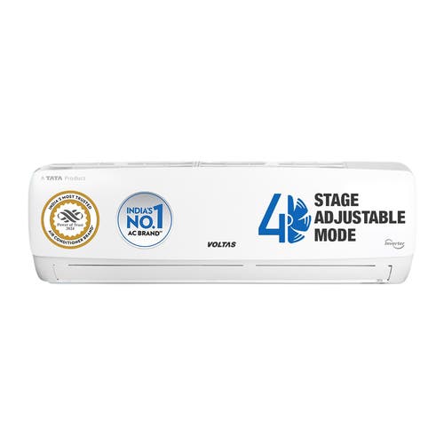 Voltas 1.5 Ton 5 Star Inverter Split AC | 100% Copper | 4 in 1 Adjustable Cooling | Anti Dust Filter | Super Silent Operation (185V Vectra Elegant, White)