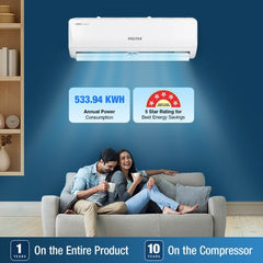 Voltas 1.5 Ton 5 Star Inverter Split AC (185V Vertis Emerald, White) 2024 Model