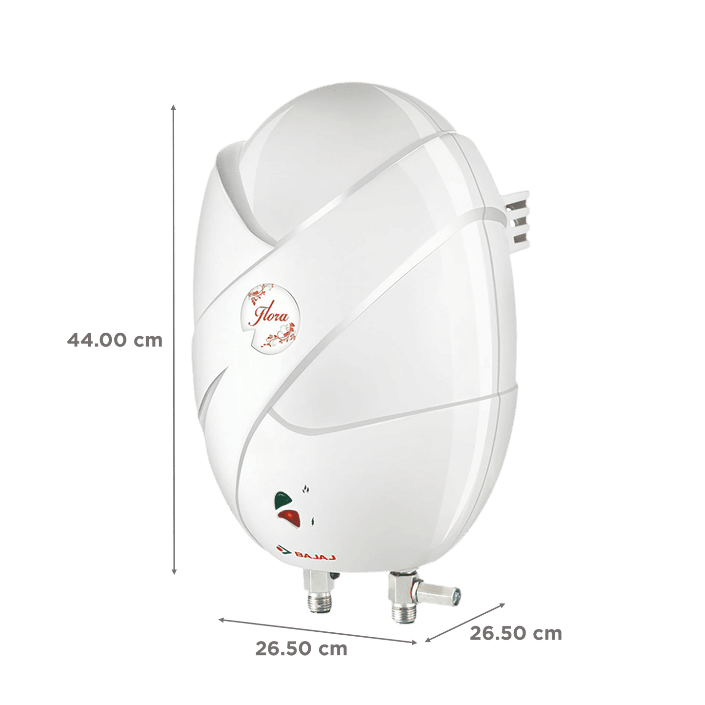 BAJAJ Flora 3 Litres Instant Water Geyser (4500 Watts, White)