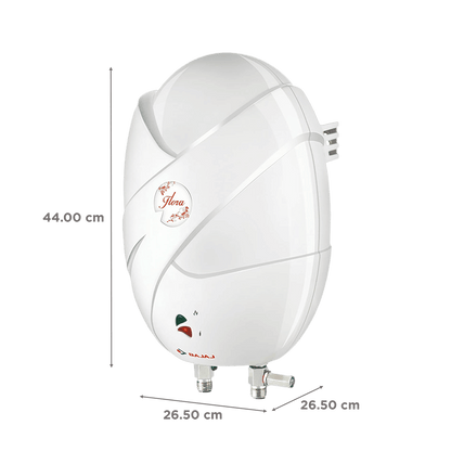 BAJAJ Flora 3 Litres Instant Water Geyser (4500 Watts, White)