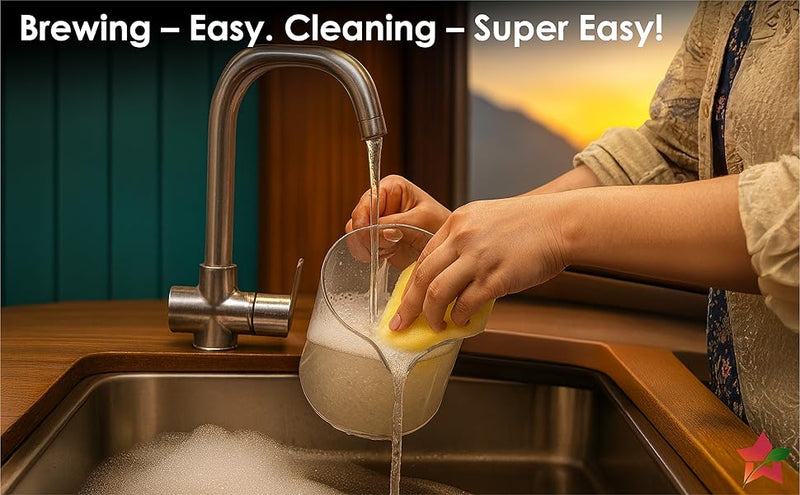 Wonderchef Chai Magic, Fully Automatic Tea & Cappuccino Maker, Make Masala Chai/Cutting Chai/Kahwa/, No Spills, No Overcooking, 4 Modes, Boil Milk/Water/Coffee, 500ML Glass Jar, 2-Yr Warranty