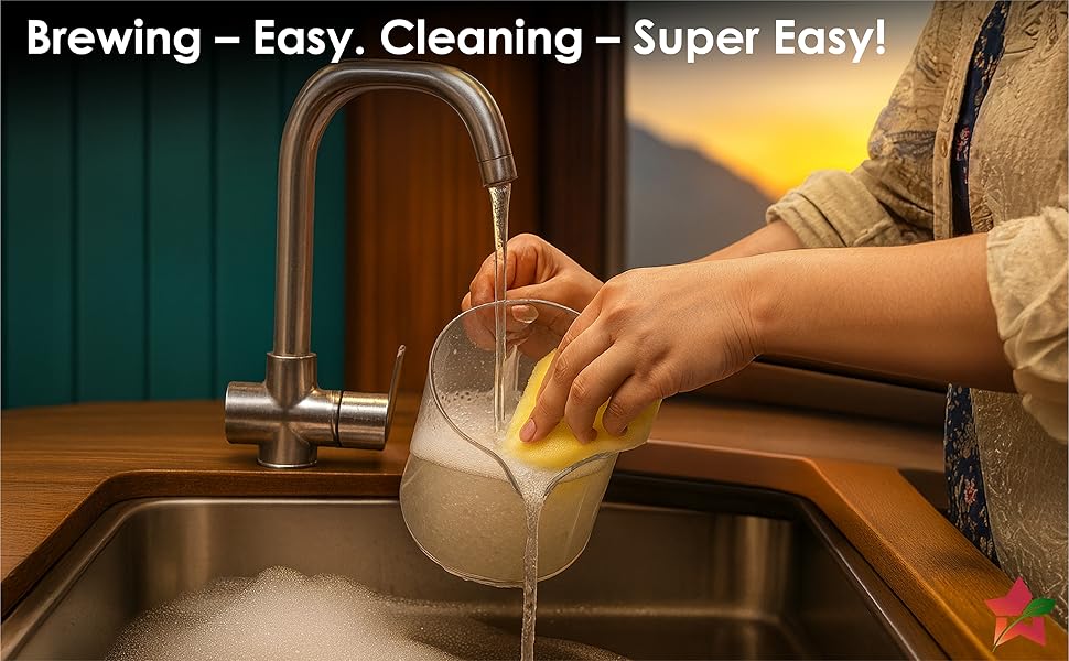 Wonderchef Chai Magic, Fully Automatic Tea & Cappuccino Maker, Make Masala Chai/Cutting Chai/Kahwa/, No Spills, No Overcooking, 4 Modes, Boil Milk/Water/Coffee, 500ML Glass Jar, 2-Yr Warranty