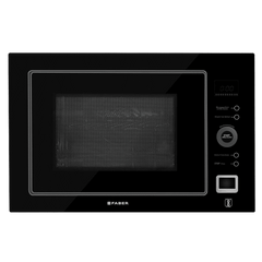 FABER FBIMWO CGS BK 25L 60cm Built-in Microwave with 10 Autocook Menus (FBIMWO 25L CGS BK, Black)