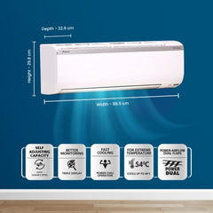 Daikin Premium Series 1.5 Ton 5 Star Inverter Split AC | 100% Copper | PM 2.5 Filter | Dew Clean Technology | Power Chill Operation | 5.2 ISEER (FTKM50U, White)