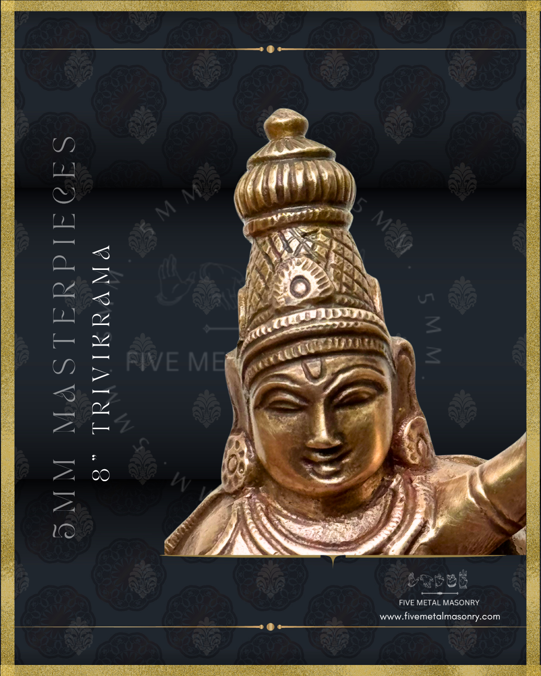 Trivikrama | Ulagalantha Perumal Panchaloha Bronze Icon - 8"-  Masterpieces Collection