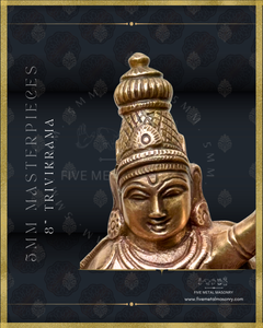 Trivikrama | Ulagalantha Perumal Panchaloha Bronze Icon - 8"-  Masterpieces Collection