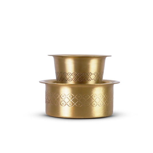 Brass Coffee Davara & Tumbler - Big
