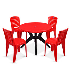 Nilkamal Meridian 1 + 4 Chairs Plastic Dining Set