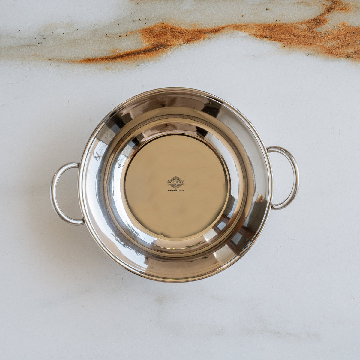 Steel Hammered Kadhai with Plain Handle