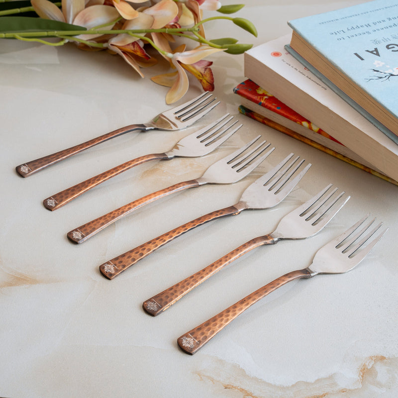Steel Copper Desert Fork- Antique Finish Design