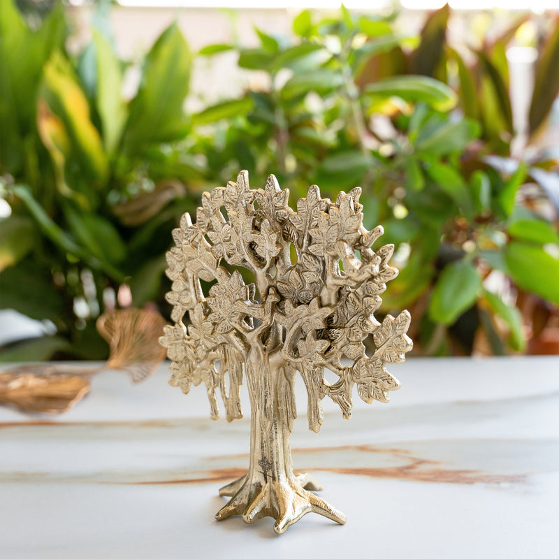Brass Finish Kalpvriksh Tree – Vastu & Fengshui Decor