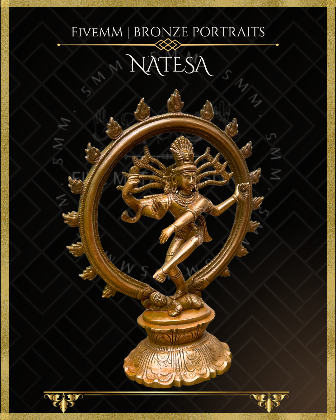 Nataraja Panchaloha Bronze Icon - 8"