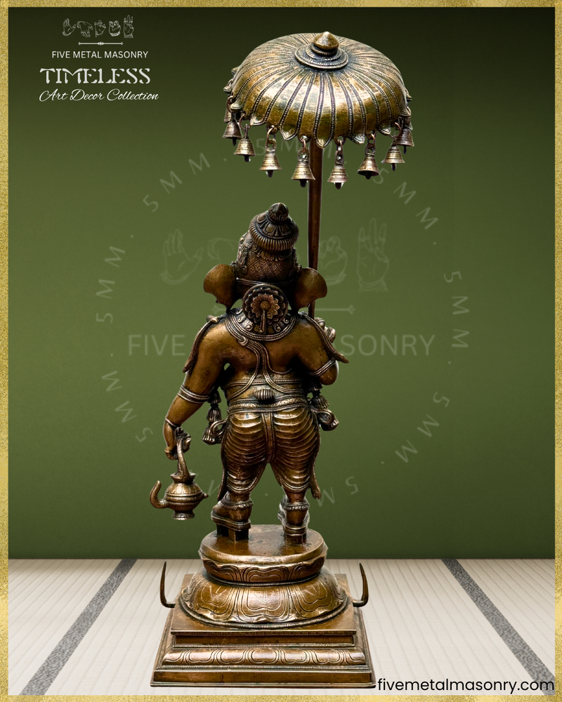 Mappillai Ganesha - Panchaloha Bronze Icon - 25"- Timeless Collection