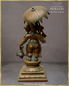 Mappillai Ganesha  Panchaloha Bronze Icon - 11"- Timeless Collection