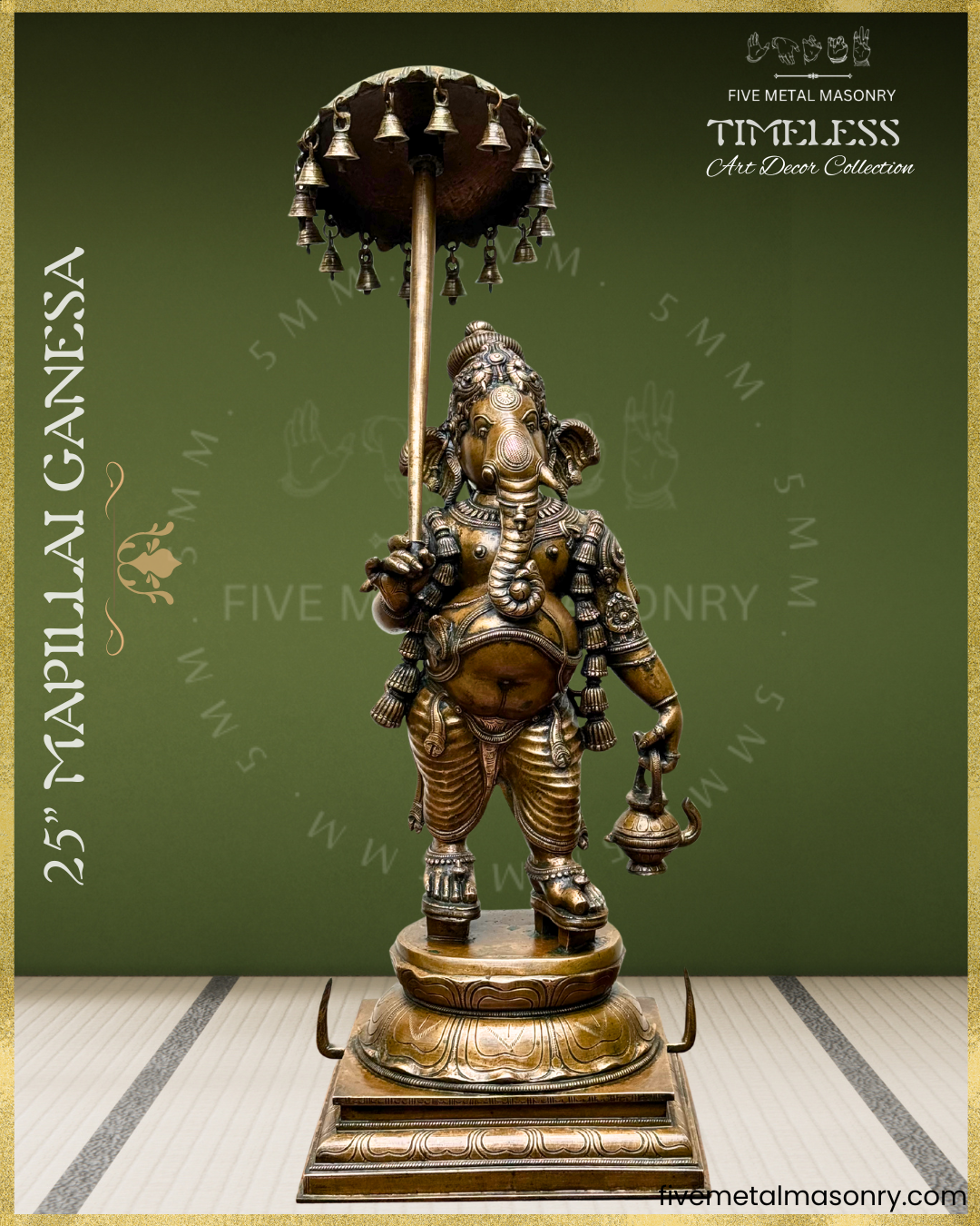 Mappillai Ganesha - Panchaloha Bronze Icon - 25"- Timeless Collection