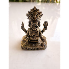 Pure Brass Miniature Brass Bhairav Ji Idol - 3.10 cm