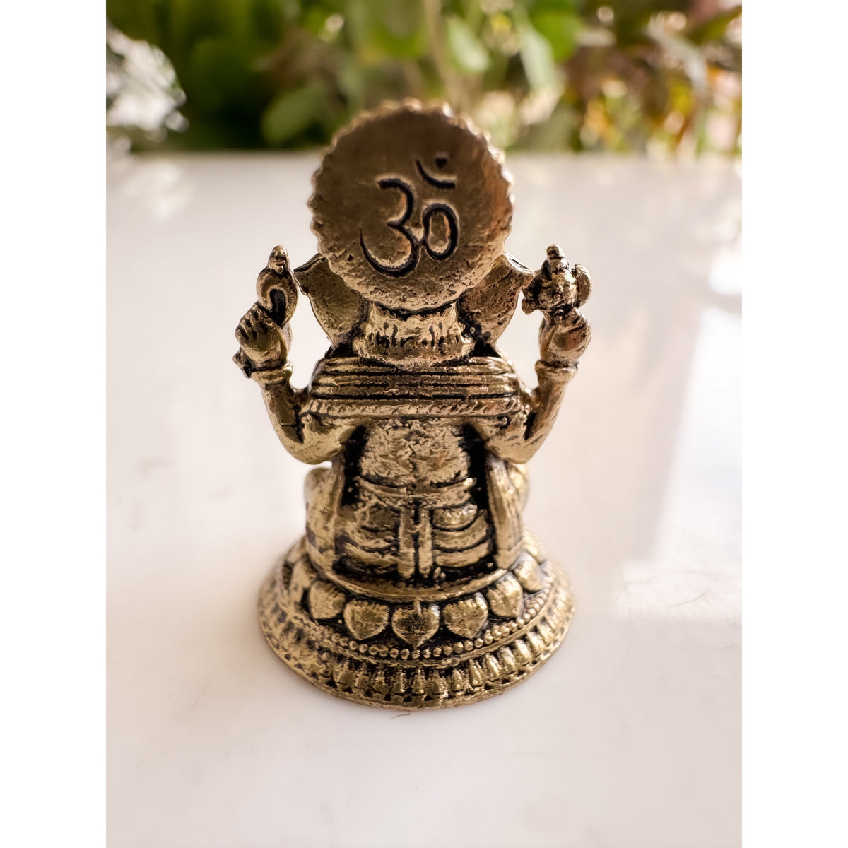 Pure Brass Miniature Ganesh Ji Sitting Murti