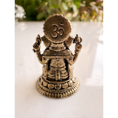 Pure Brass Miniature Ganesh Ji Sitting Murti