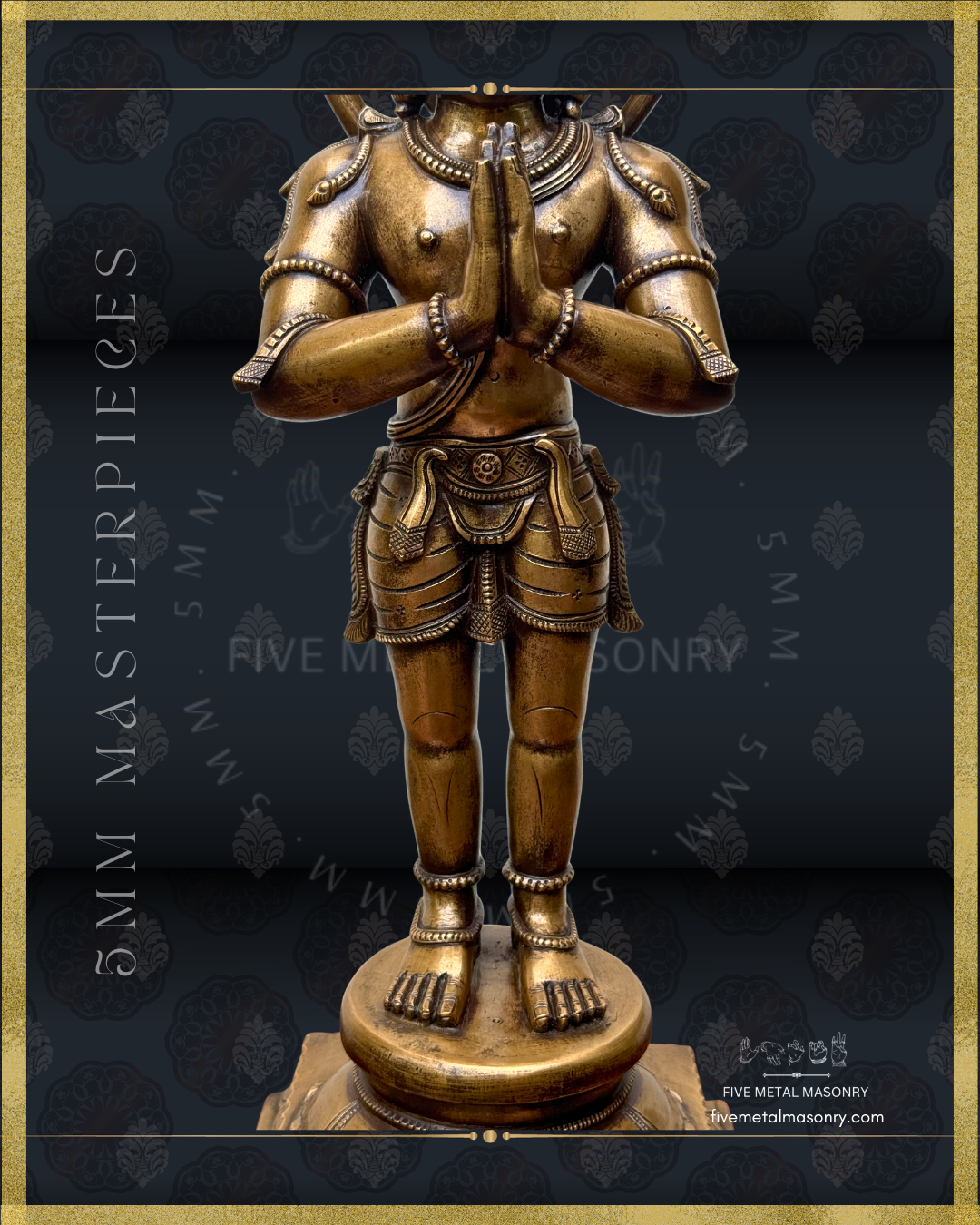 Hanuman Panchaloha Bronze Icon - 18"-  Masterpieces Collection