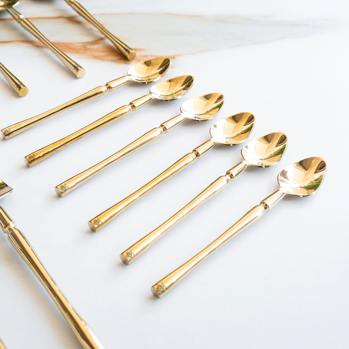 Stainless Steel Gold PVD Coated Rafail Cutlery Set of 24