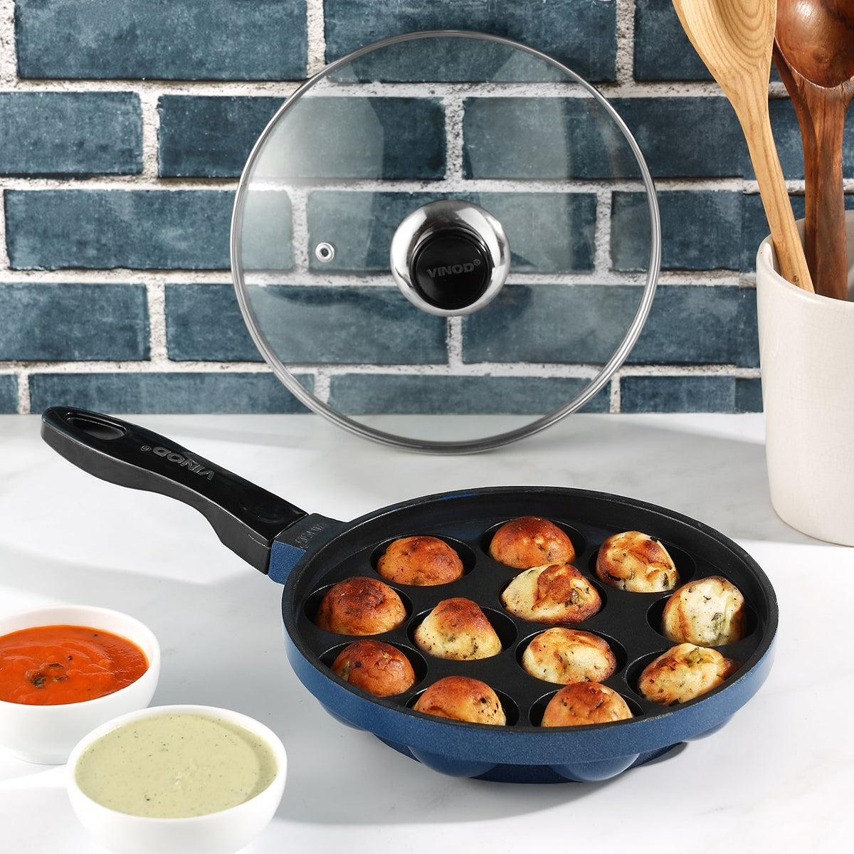 Vinod Zest Non Stick Paniyarakkal - Single Handle - Diameter 20.5 cm