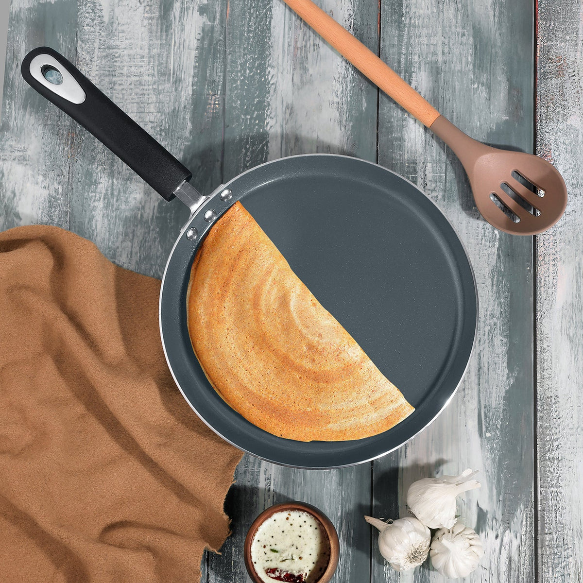 Vinod Zest Ceramica Dosa Tawa (Induction Friendly) - 25 cm
