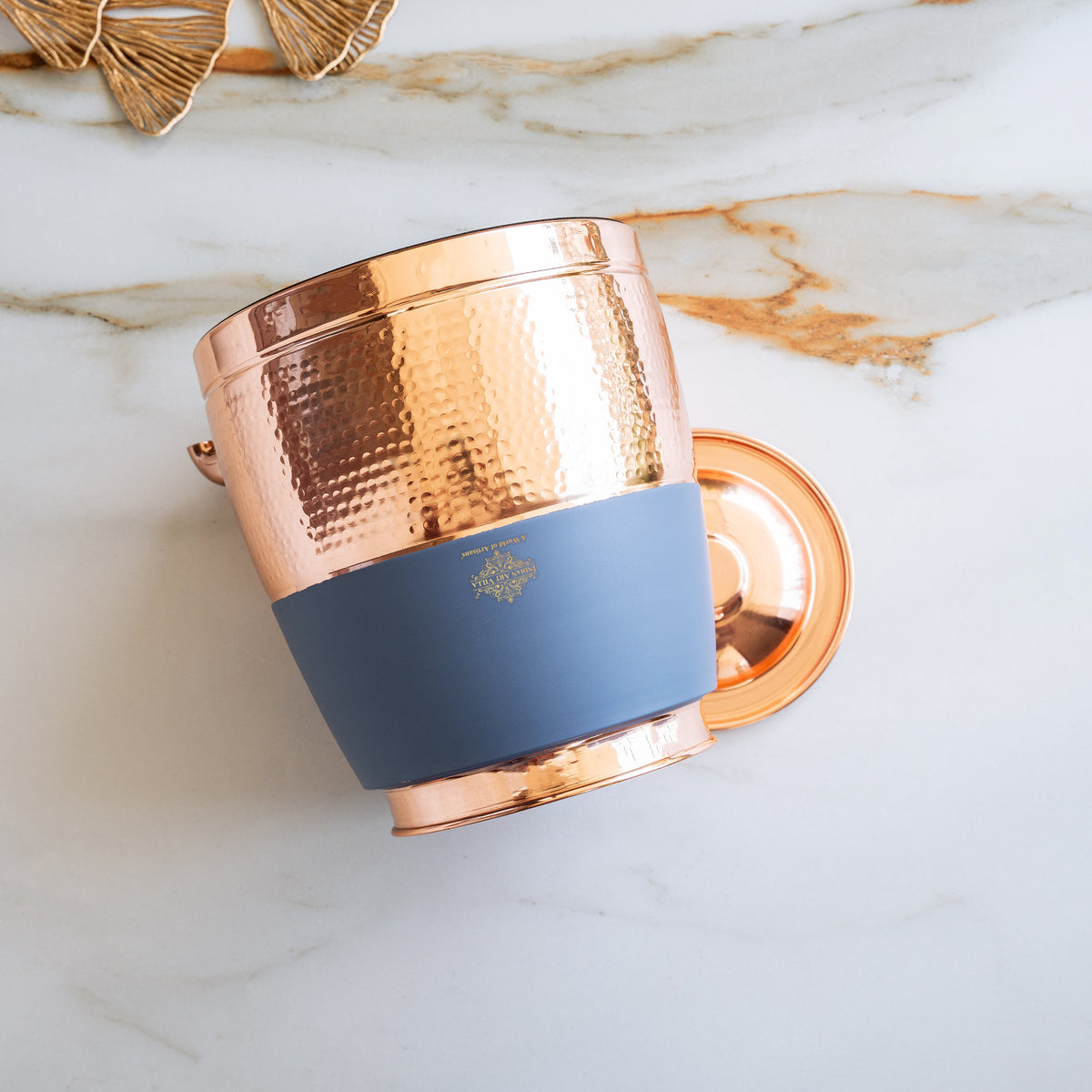 Copper Water Pot with Hammered Design & Silk Finish 7000 ML