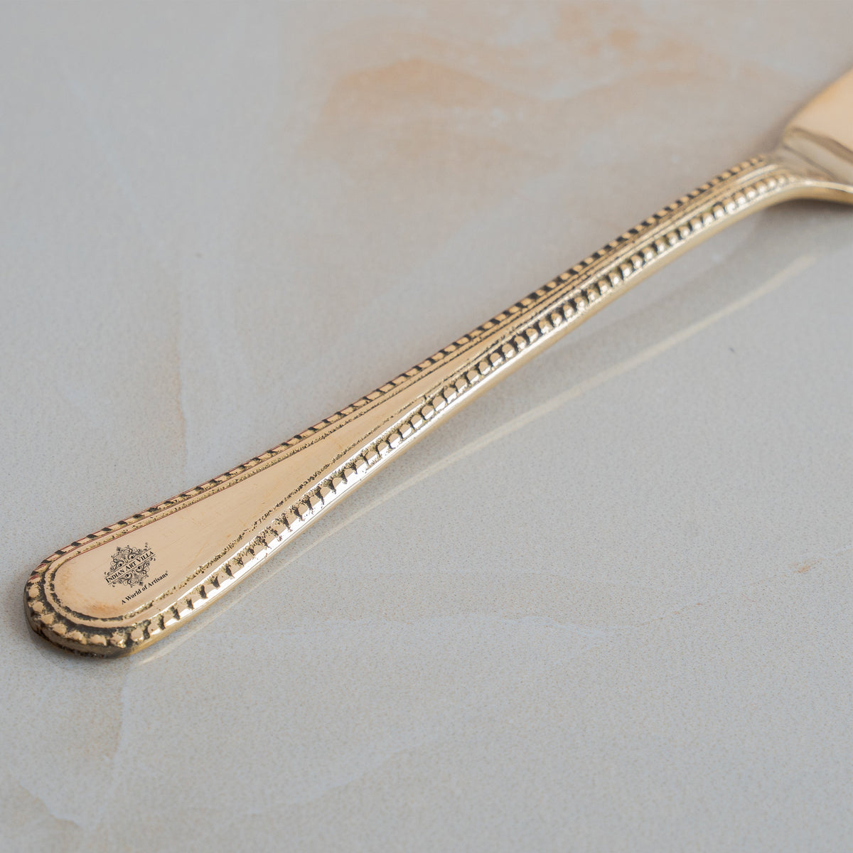Brass Fork With Bedding Design, Length - 20.32 cm