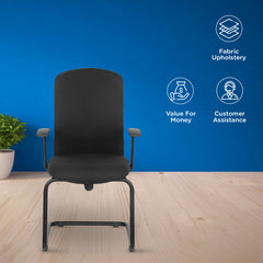 Nilkamal Optima Visitor Chair (Black)
