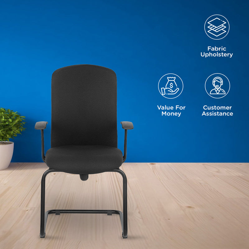 Nilkamal Optima Visitor Chair (Black)
