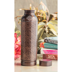 Pure Copper Bottle with Antique Embossed Design – 900 ML