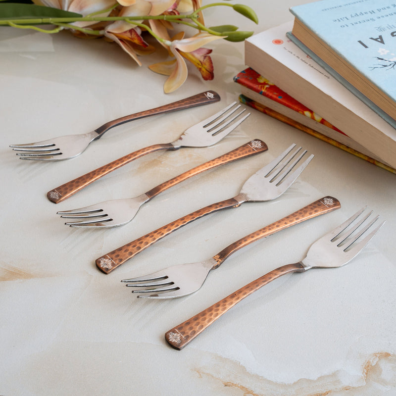 Steel Copper Desert Fork- Antique Finish Design