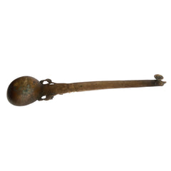 Bhunes Brass Teertha Spoons, Achamani Spoon For Havan, Spoons,Brown, 3.5 Inch, 1 Piece
