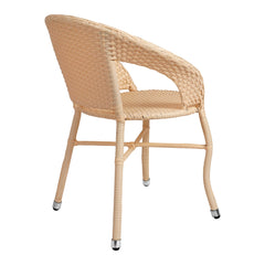 Raima Outdoor Patio Seating Set 2 Chairs Set (Cream)