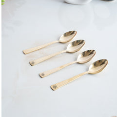 Pure Brass Hammered Design Spoon