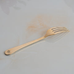 Brass Fork With Bedding Design, Length - 20.32 cm