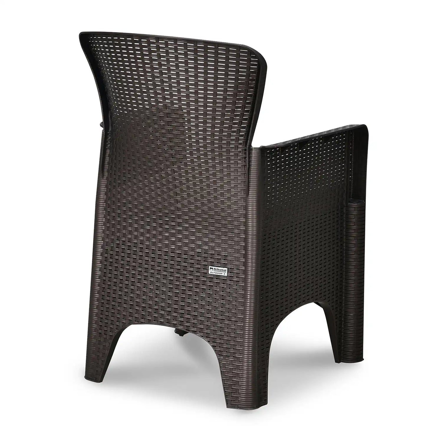 Nilkamal Breeze 2 Seater Balcony Sofa set with Round Center Table with Glass