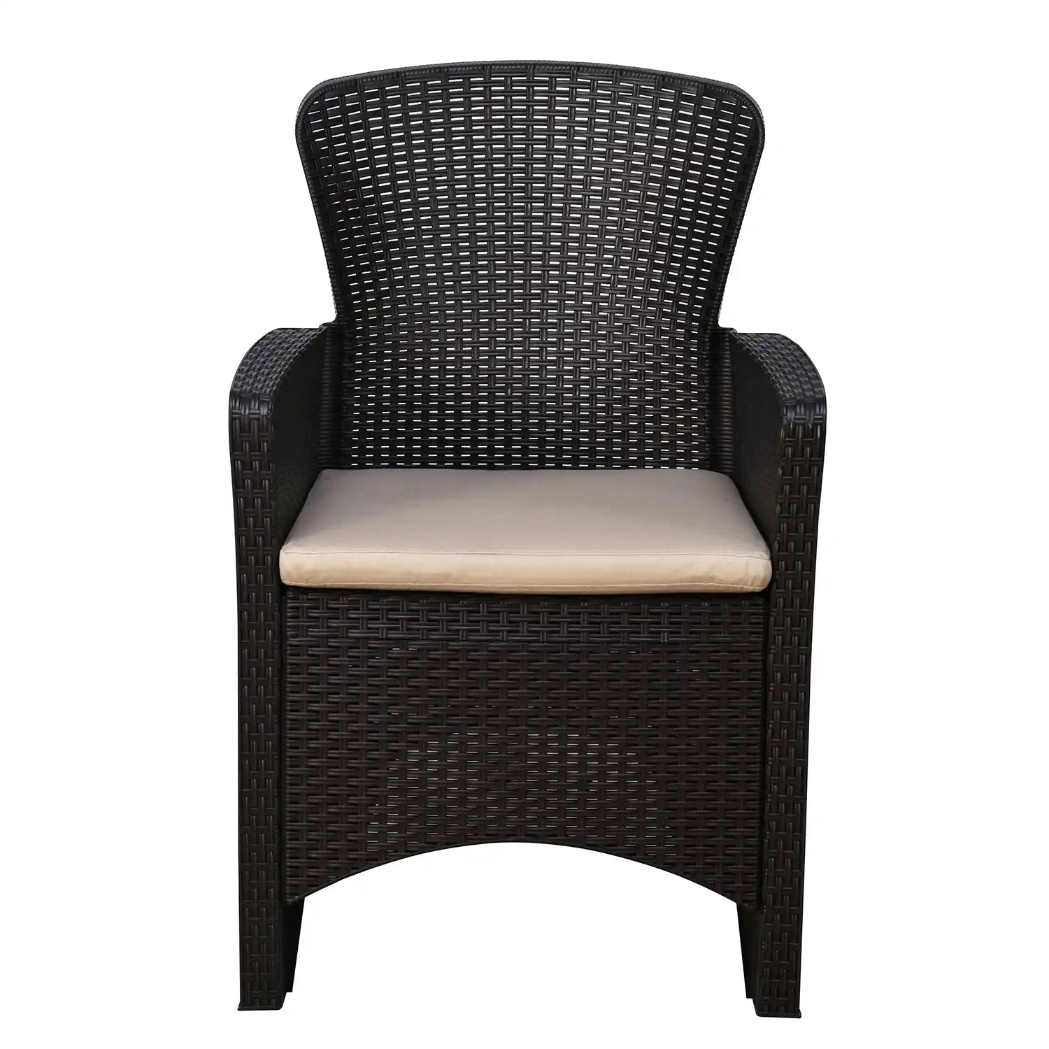 Nilkamal Breeze 2 Seater Balcony Sofa set with Round Center Table with Glass