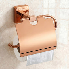 Plantex 304 Grade Stainless Steel Toilet Paper Holder/Stand for Toilet Paper Roll/Tissue Paper Holder - Decan (Rose Gold)-1
