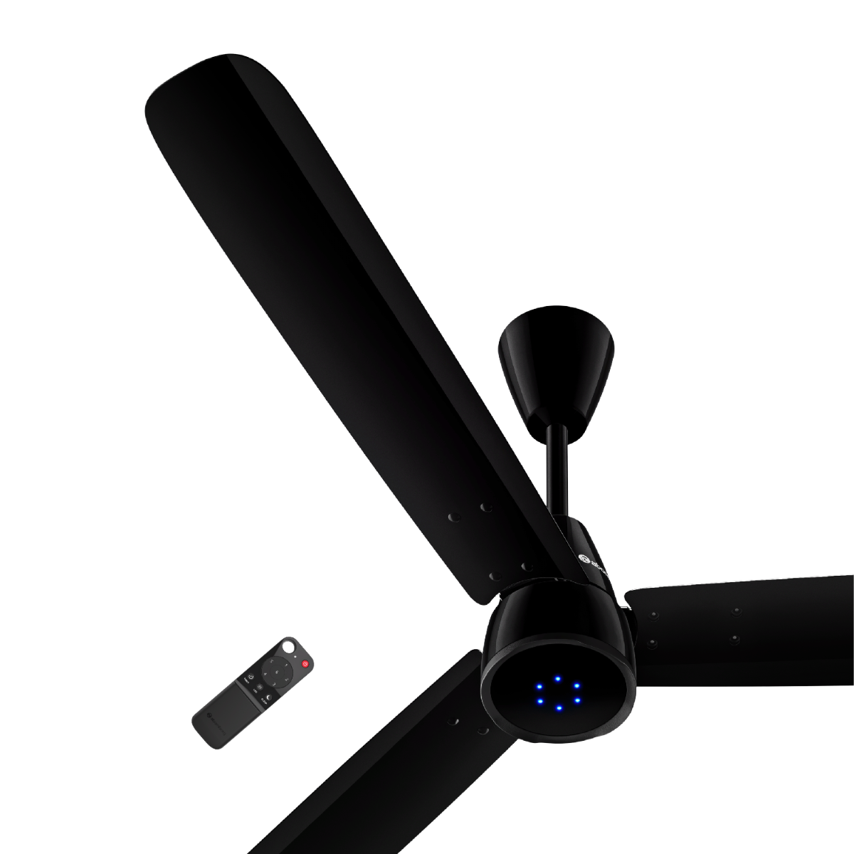 atomberg Renesa Epoque 1200mm BLDC Ceiling Fan with Remote | 5 Star Rated | Advance Air+ Technology | 235 CMM Air Delivery | Sleek Design | Low Noise | 2 Year Warranty (Gloss Black)