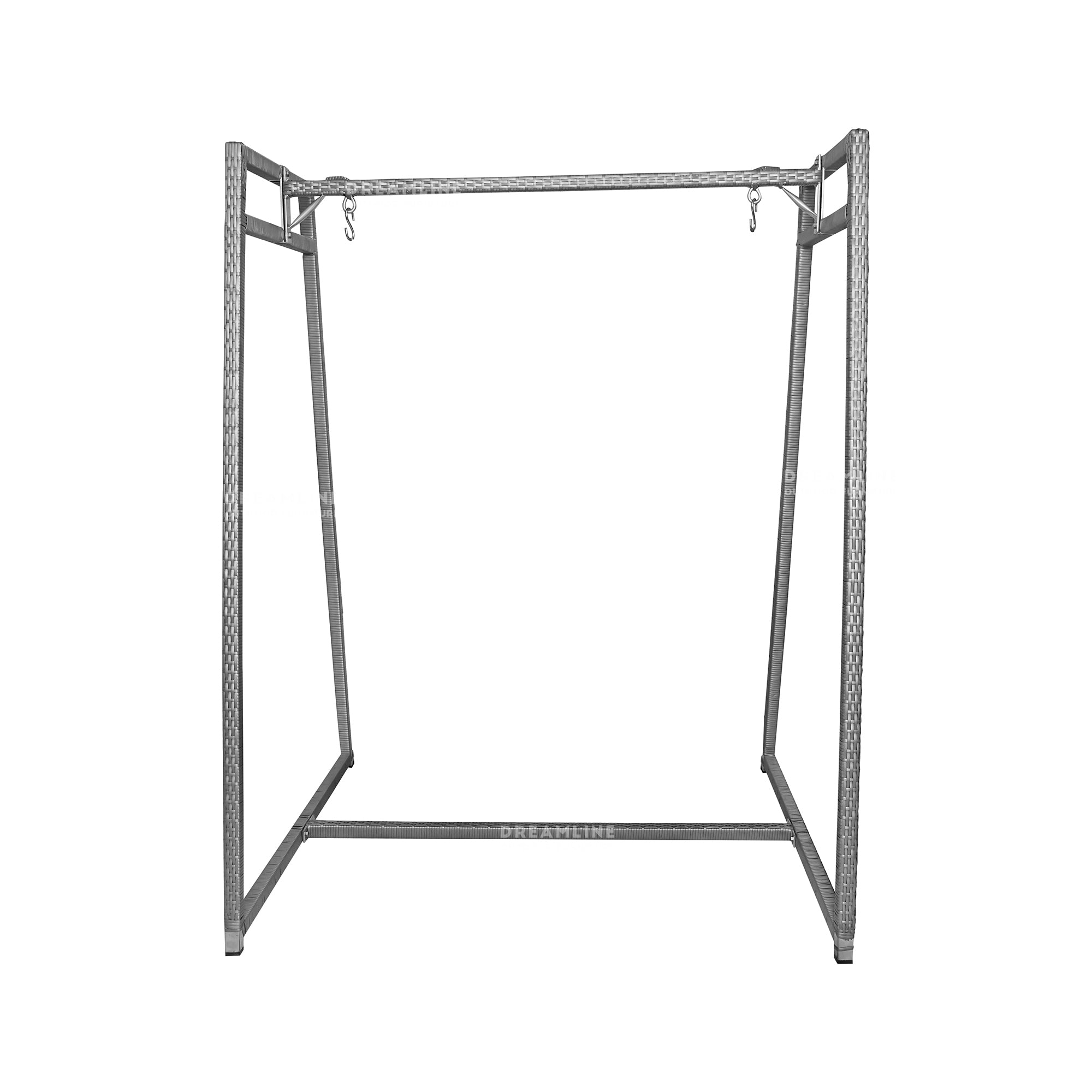 Nikos Garden Outdoor/Indoor Swing/jhula/hammocks Grey Double Seater Swing Stand