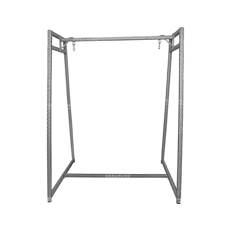 Nikos Garden Outdoor/Indoor Swing/jhula/hammocks Grey Double Seater Swing Stand